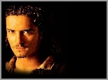 Orlando Bloom, ciemne oczy